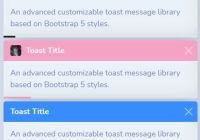 Advanced Toast Message Library Based On Bootstrap 5 - Toaststrap