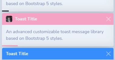 Advanced Toast Message Library Based On Bootstrap 5 - Toaststrap