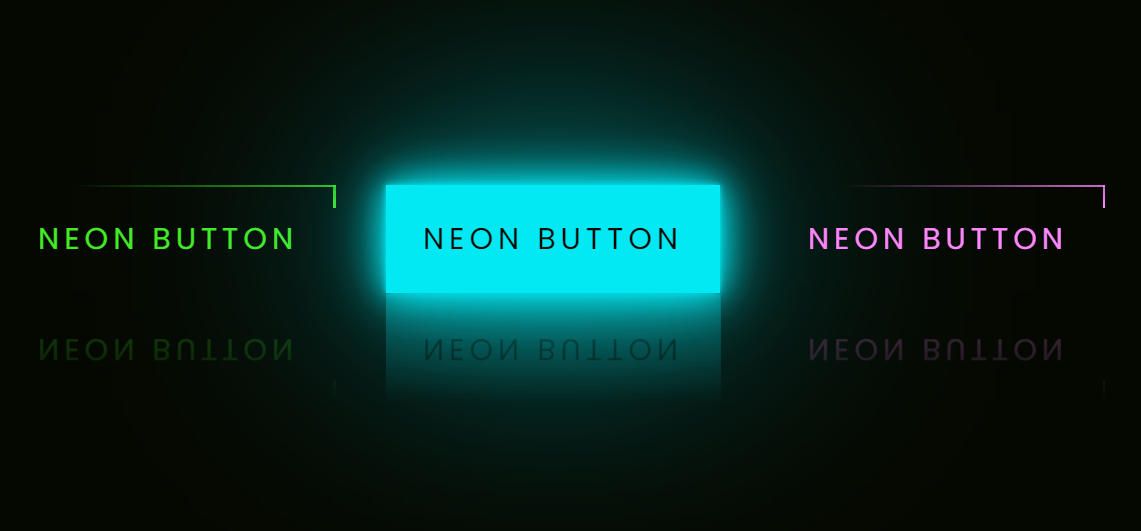 Animated Neon Buttons In Pure CSS