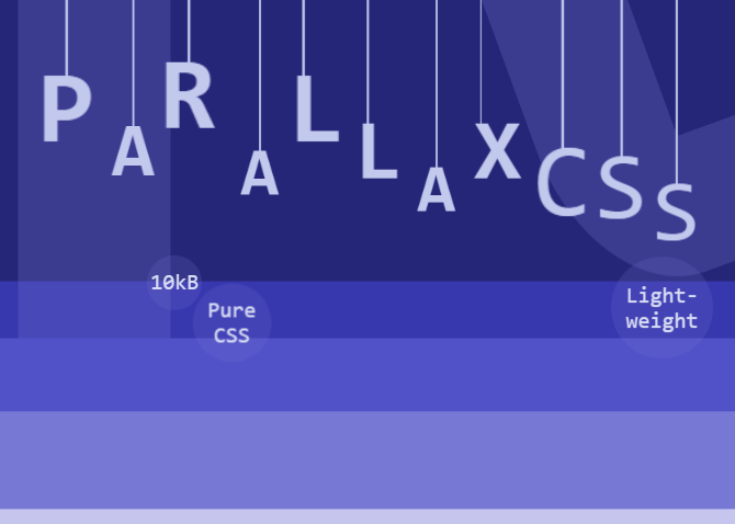 Fast & Efficient Parallax Scrolling In Pure CSS – parallax.css