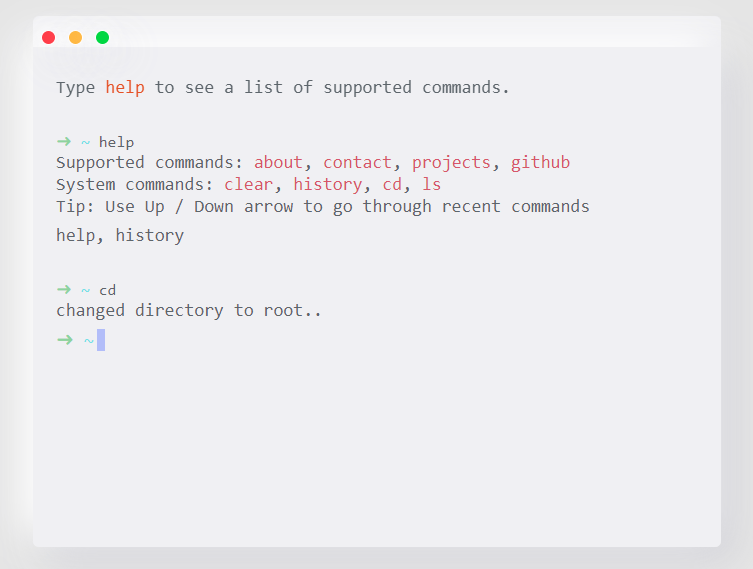Minimal Interactive Terminal In JavaScript – Terminal.js
