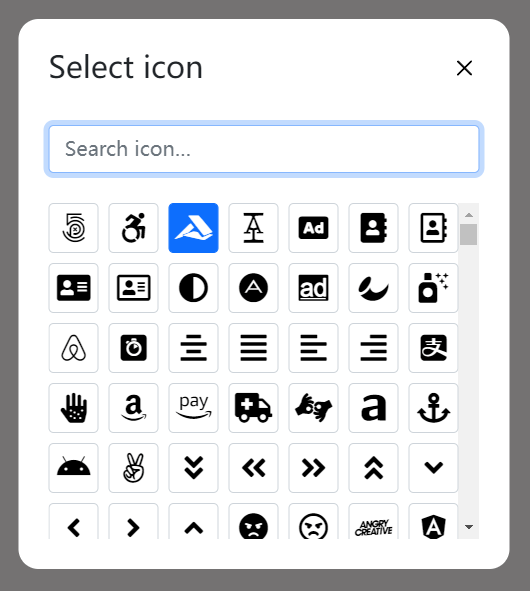 Themeable Icon Picker In Vanilla JavaScript