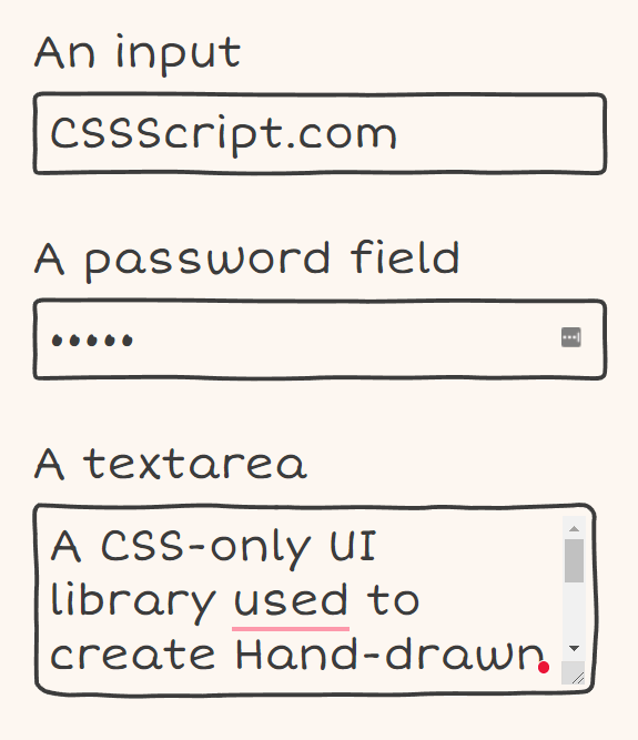 Hand-drawn Styled HTML Elements In CSS – Doodle.CSS