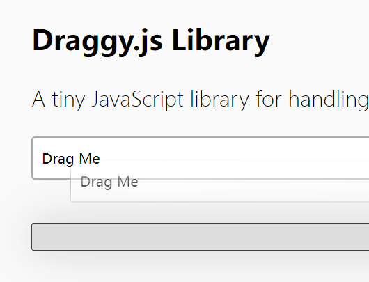 Minimal JS Library For Handling Drag And Drop Events – Draggyjs