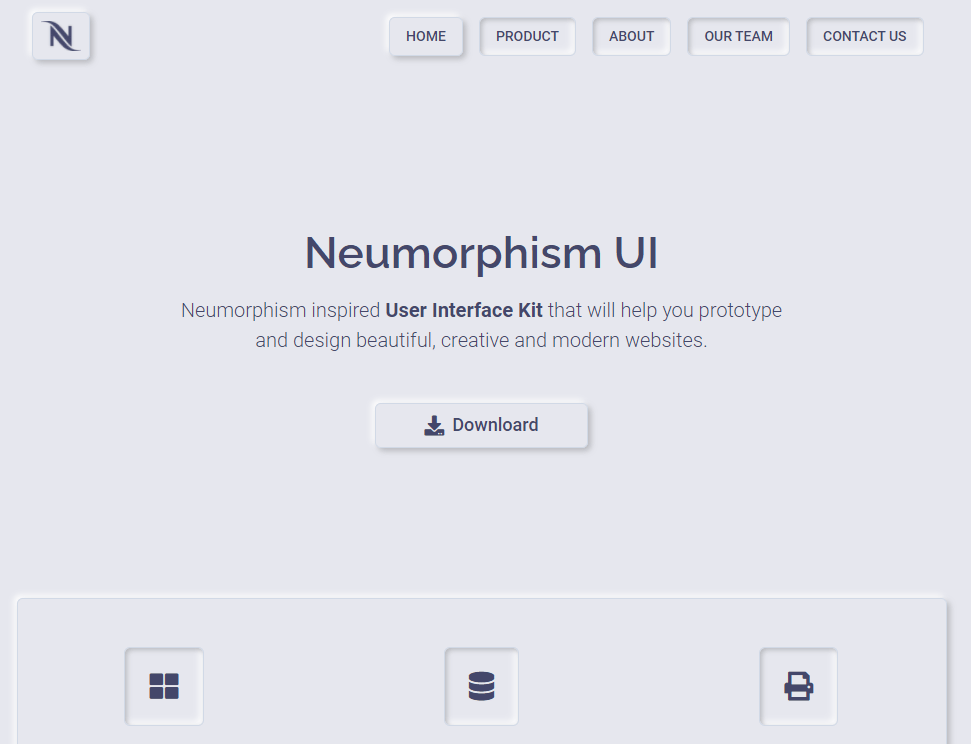 Neumorphic UI Kit For Bootstrap 5 – Neumorphism UI