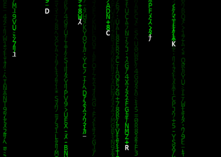 Matrix Digital Rain Effect In JavaScript – matrixrain.js
