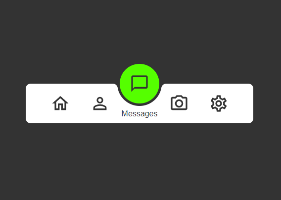 Animated Tab Bar With Circle Highlight Effect