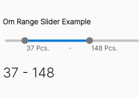 Minimal Vanilla JavaScript Range Slider With 2 Thumbs
