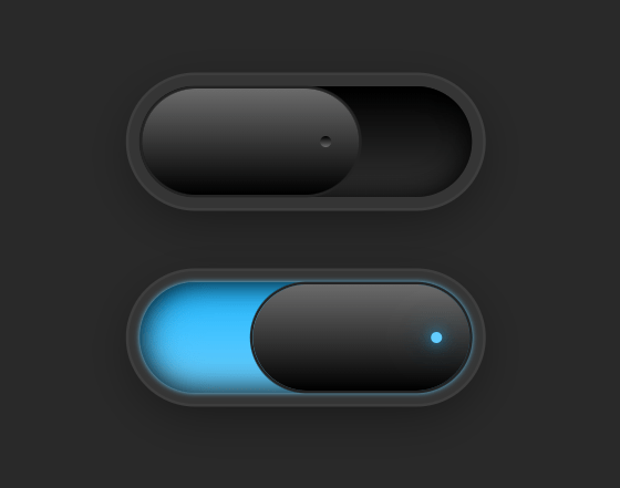Skeuomorphism Style Switch Button In Pure CSS | CSS Script