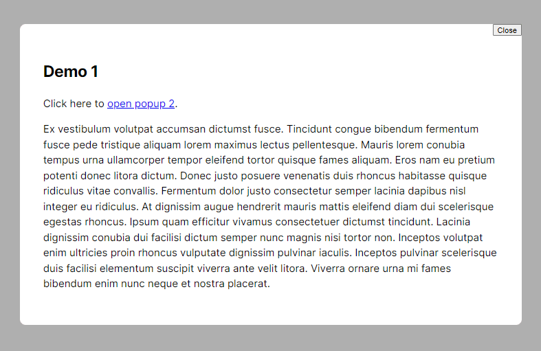 Mobile-friendly Modal Window – Easy Popup