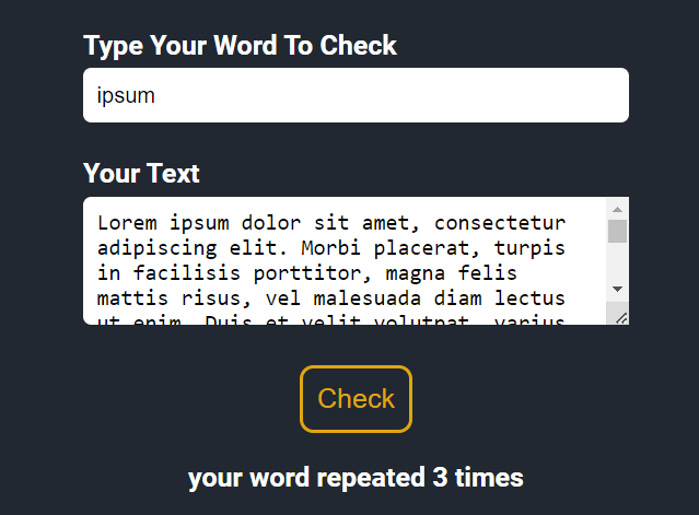 Duplicate Word Checker In JavaScript