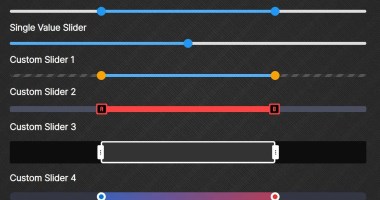 Lightweight Fast Custom Range Slider Input In JavaScript