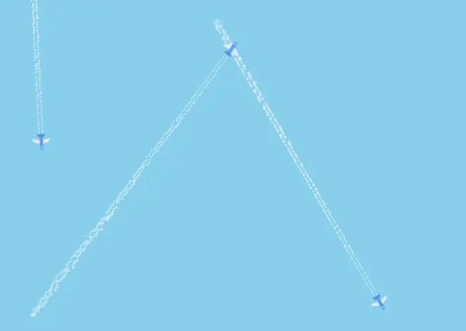 Airplane Contrails Animation In Vanilla JavaScript – contrails.js