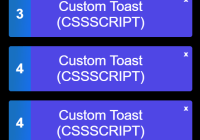 Custom Toast Messages With Countdown Timer And CSS3 Animations