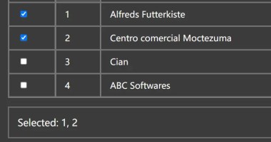 Create Sortable & Checkable Table With Table Actions Library