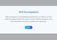 Modern Modal Window With Smooth Zoom Animations