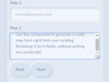 Easy Multi Step Form Component For Bootstrap 5 Css Script