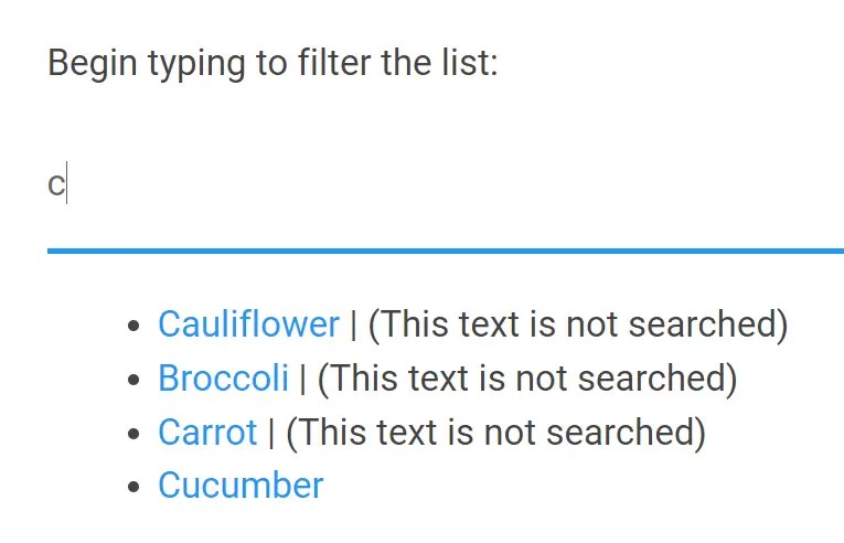 Fast Filtering (Fuzz-search) JavaScript Library – instafilter.js