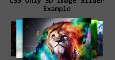 css-only-3d-image-slider