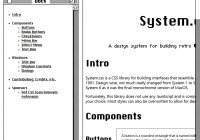 Create Classic Mac OS Style Interfaces With The System.css Library
