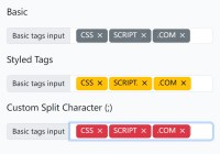 Easy Tags Input Plugin For Bootstrap 5 Framework