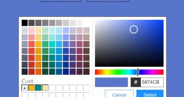 Custom Hex Color Picker In Vanilla JavaScript