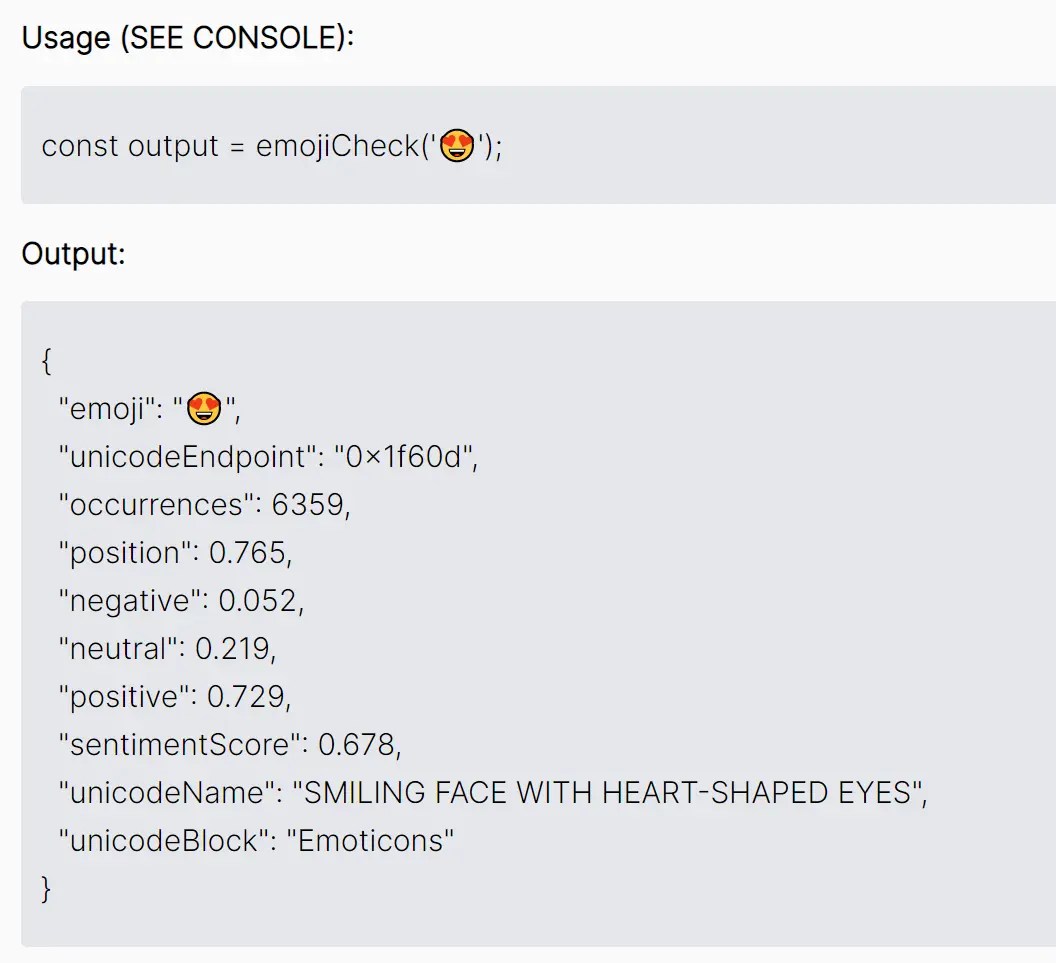 Get Information Of An Emoji – emoji-deets