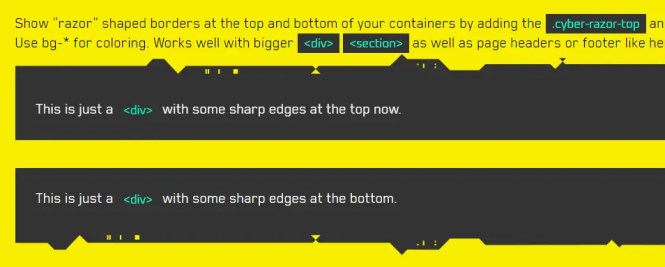 Cyberpunk.css Razors