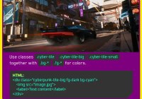 Cyberpunk.css Tiles