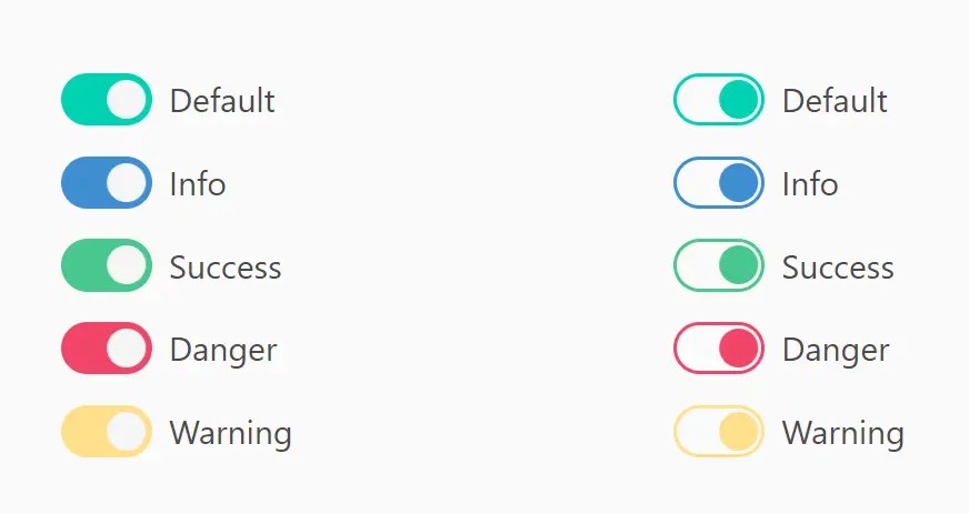 CSS Switch Control Extension For Bulma Framework