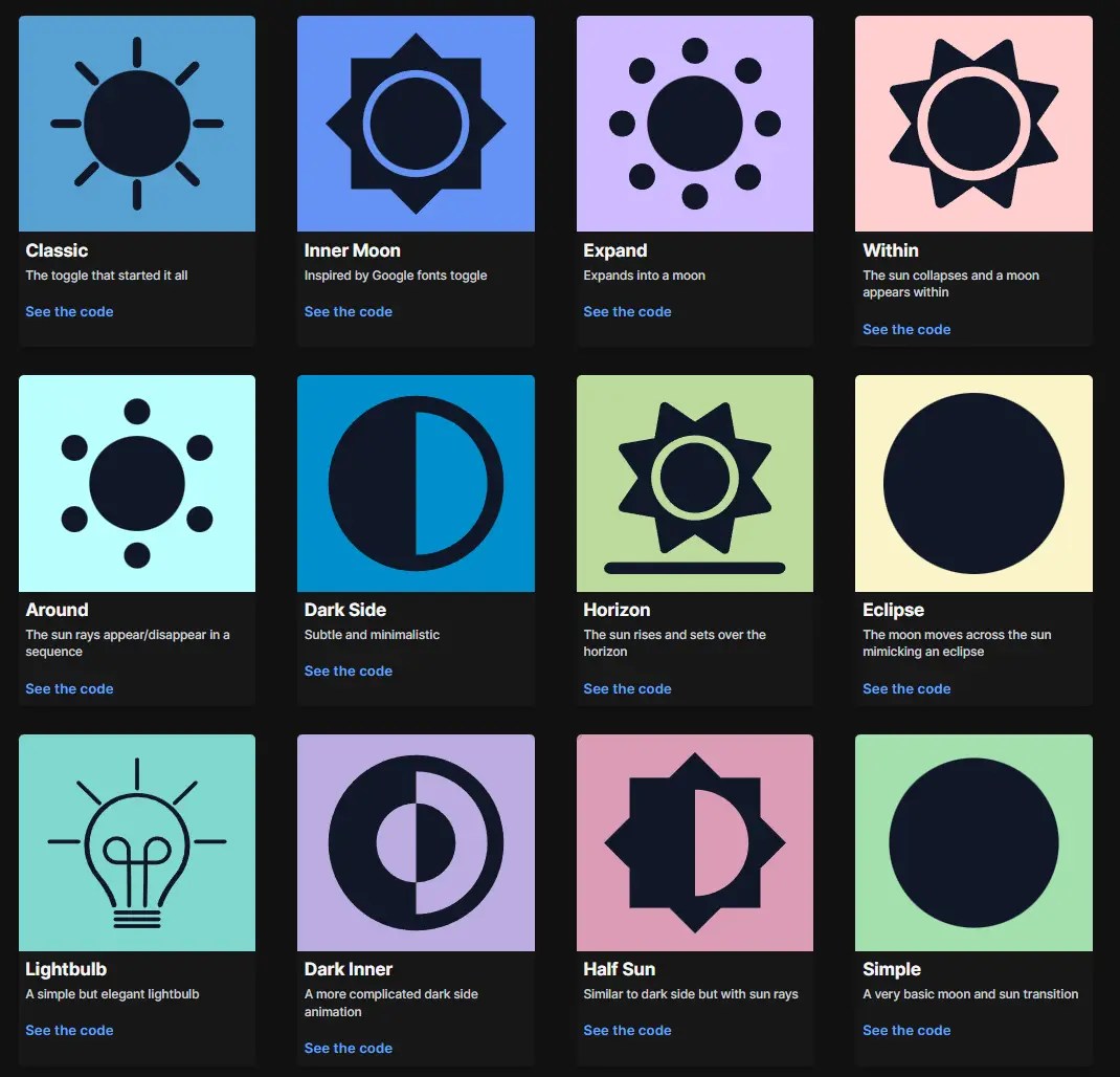 12 Animated Accessible Toggle Controls – Theme Toggles