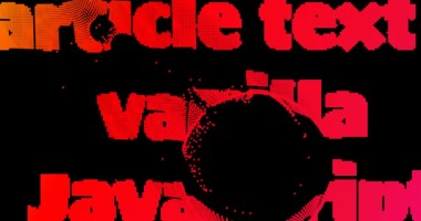 Interactive Particle Text Effect In JavaScript