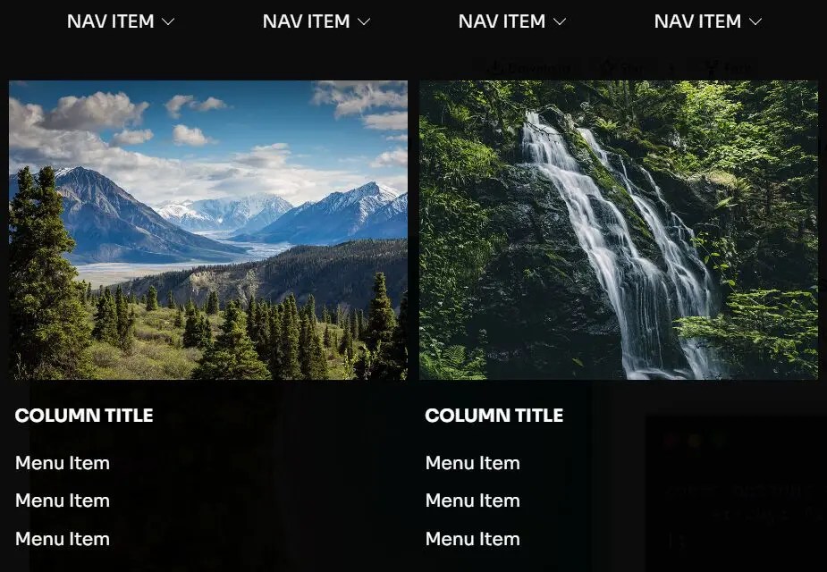 Responsive Sticky Mega Menu – SnazzyMenu.js