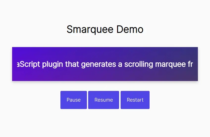 Seamless Scrolling Marquee Plugin for JavaScript – Smarquee
