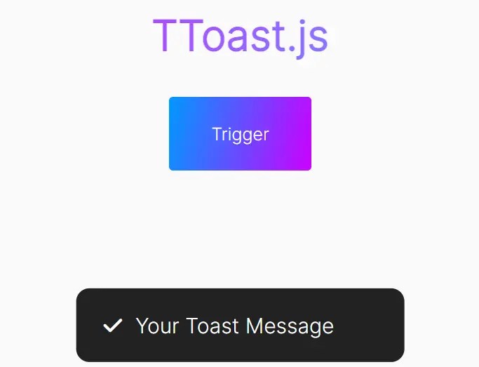 Display Unobtrusive Toast Messages With ttoast.js