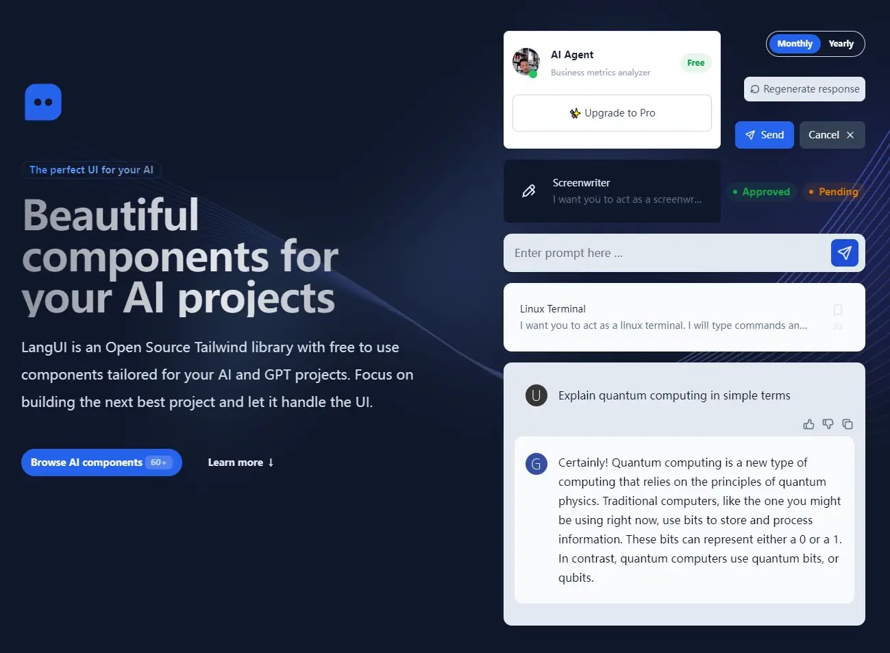 Build Beautiful AI Apps With the LangUI Tailwind Library