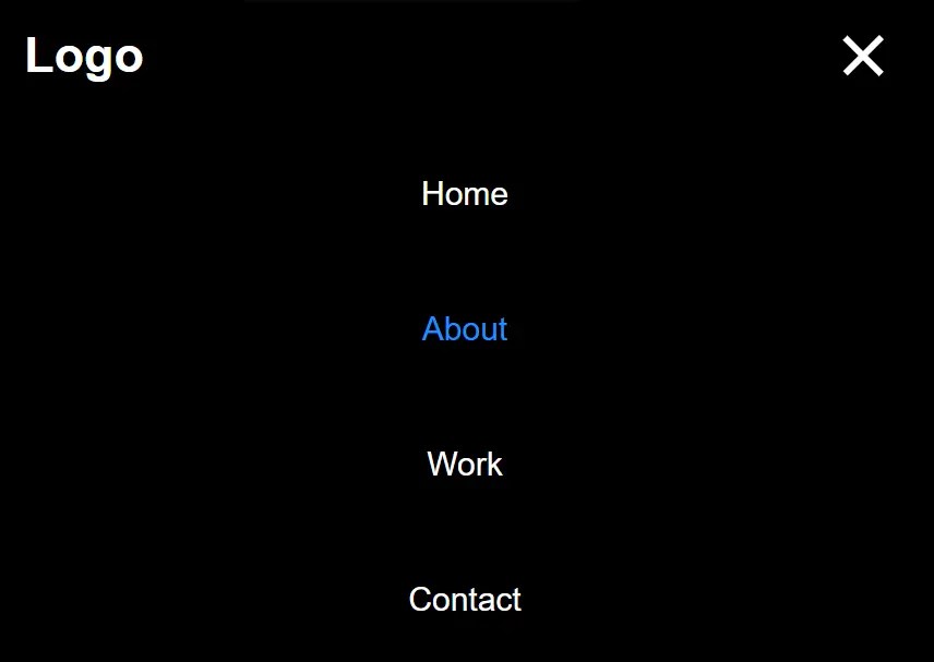 Responsive Sliding Hamburge Menu System