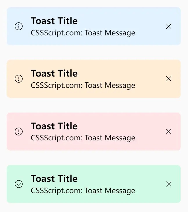 Sleek Toast Notification Library Styled With TailwindCSS – SimpleToast