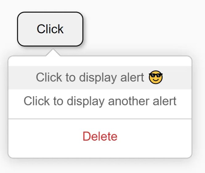 tiny-popup-menu