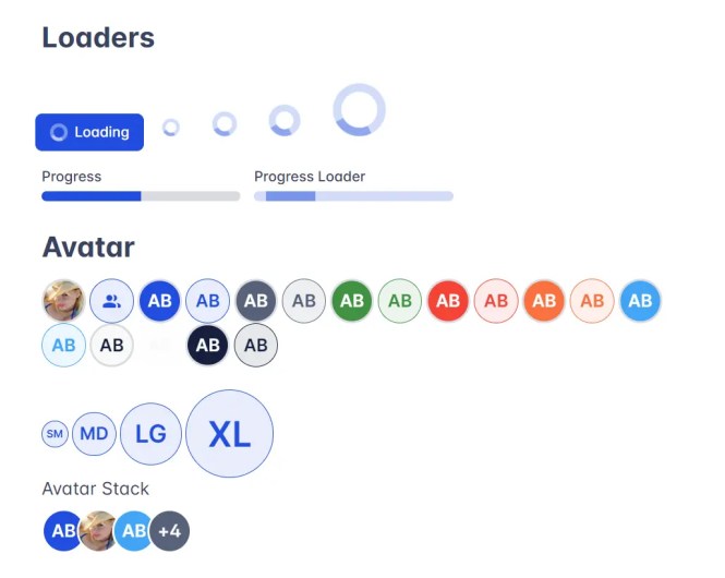 MinimaCSS Framework Loaders & Avatars