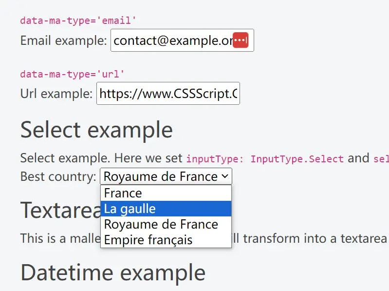 Smooth Inline Editing JavaScript Library – Malle