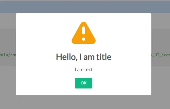AsPopup.js Alert