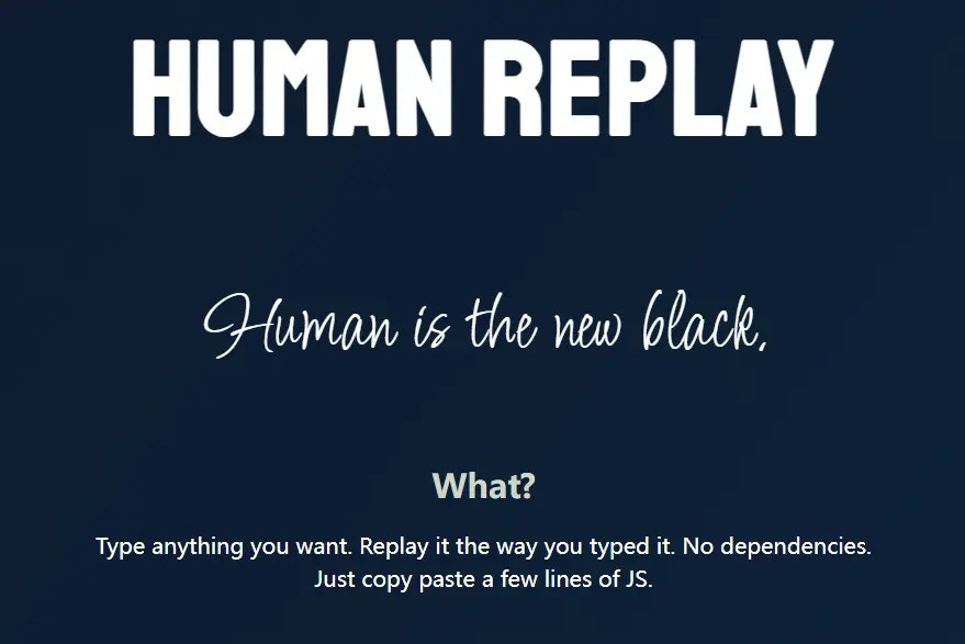 Create Realistic Typing Animations With Human Replay