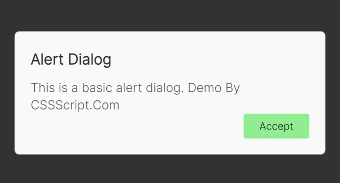 Dialog-JS Alert Box Default Theme