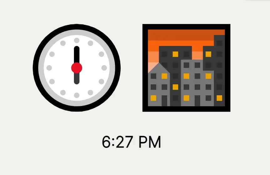 Visual Time Displays With Emojis – Time-moji