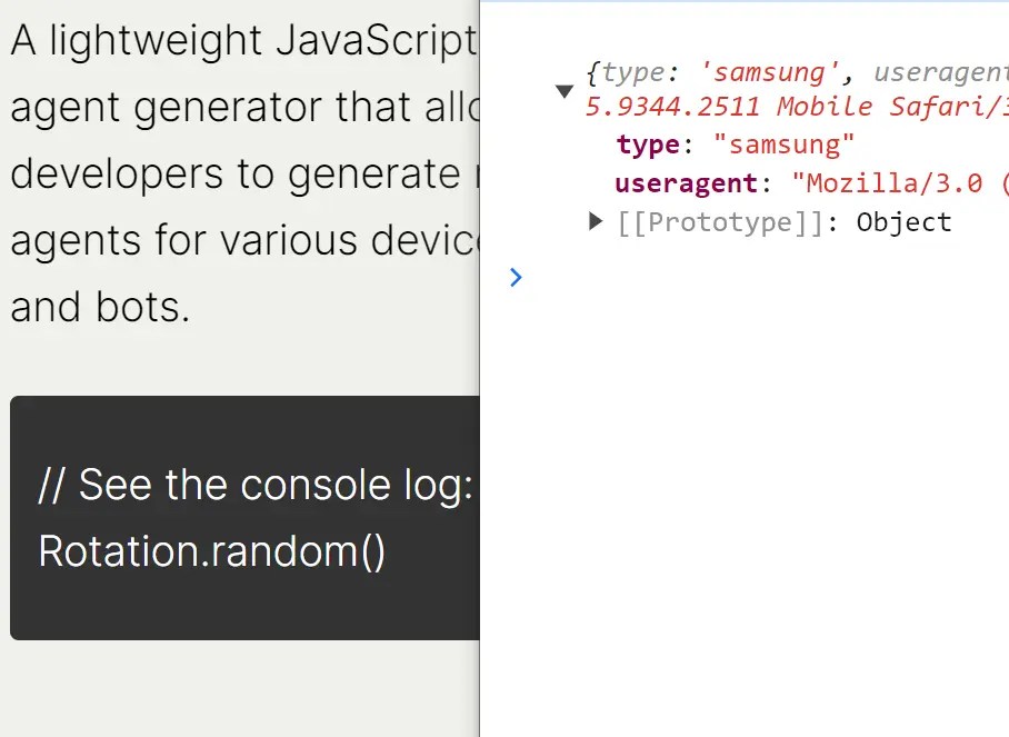 Generate Random User Agents With Rotation.js