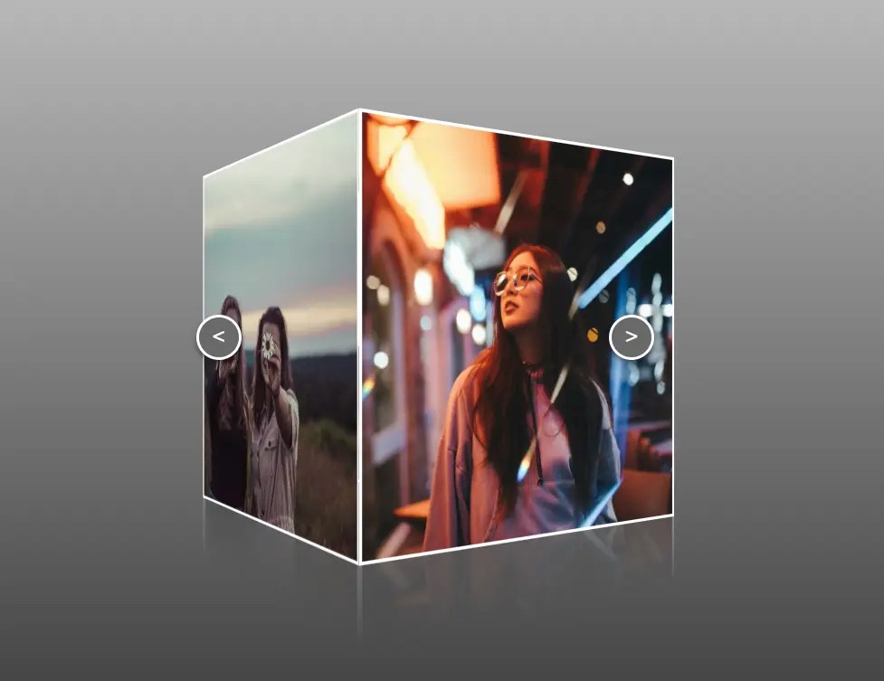 Auto-Rotating 3D Cube Carousel With JavaScript & CSS3
