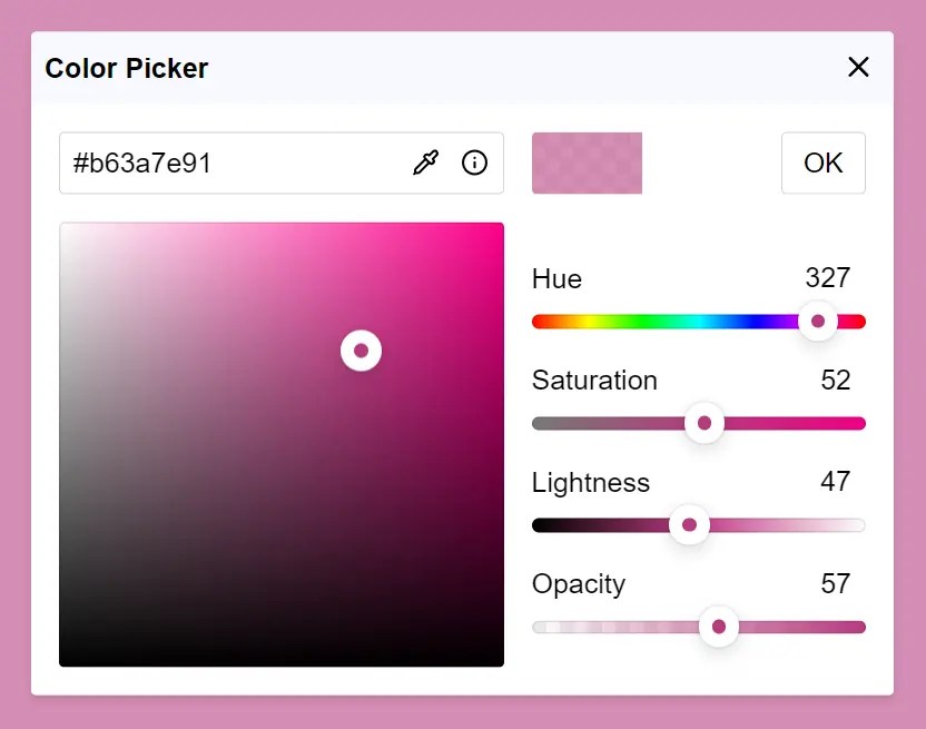 Lightweight & Fast Color Picker Web Component – color-dialog-box