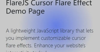 cursor-flare-effect