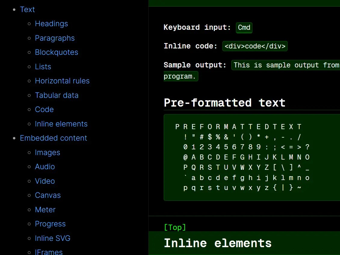 Classless Themeable CSS Framework For Modern Web Design – Dev.css